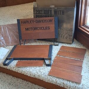 VTG, 2013 Harley-Davidson Brown and Black Wooden Motorcycle Crate